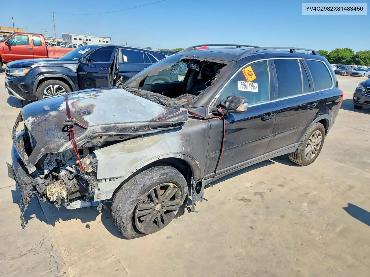 2008 Volvo Xc90 3.2 VIN: YV4CZ982X81483450 Lot: 59871396