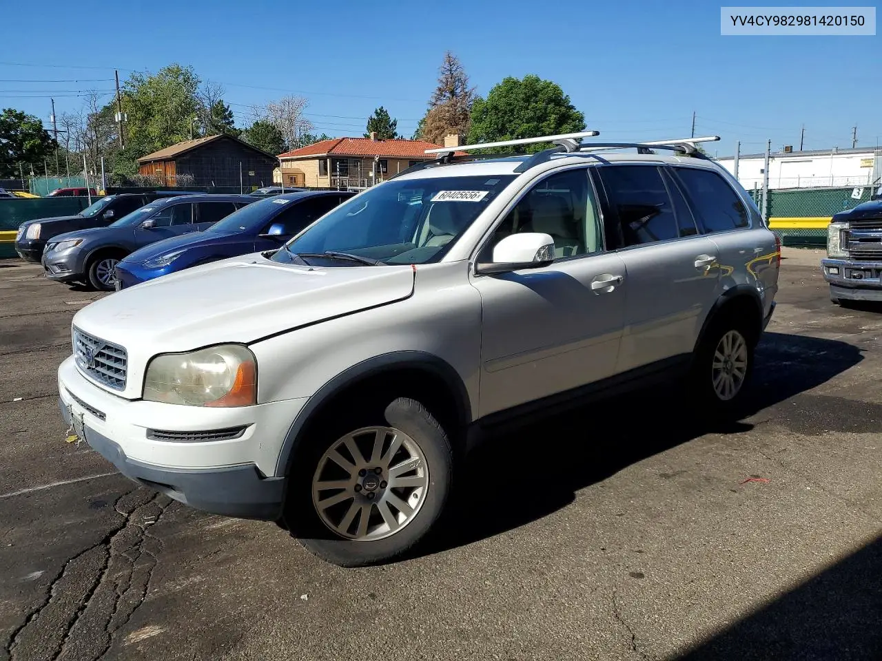 2008 Volvo Xc90 3.2 VIN: YV4CY982981420150 Lot: 60405656