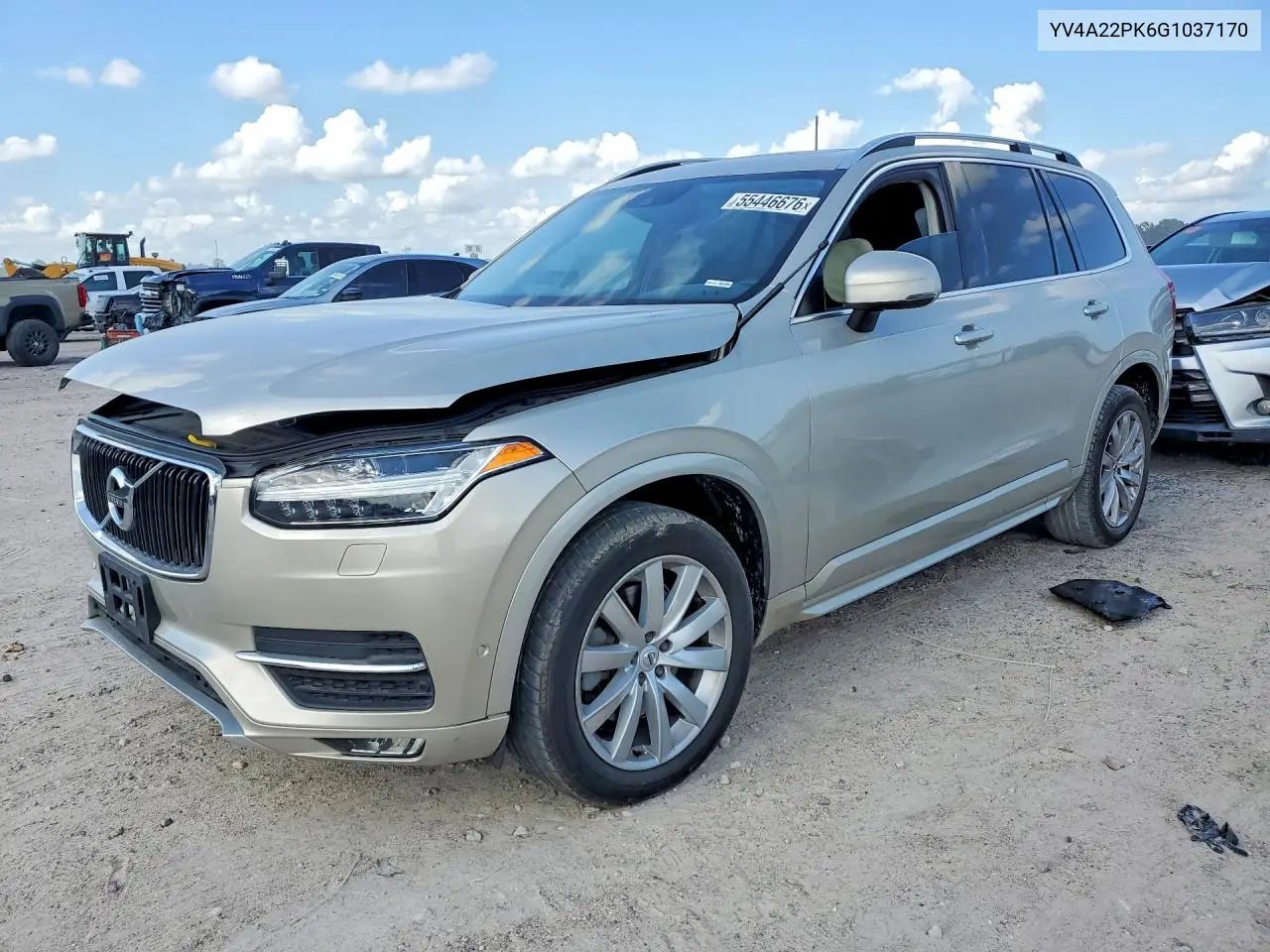 2016 Volvo Xc90 T6 VIN: YV4A22PK6G1037170 Lot: 55446676
