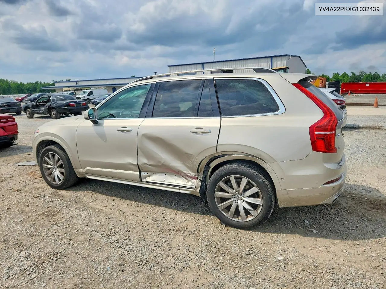 2016 Volvo Xc90 T6 VIN: YV4A22PKXG1032439 Lot: 56429146