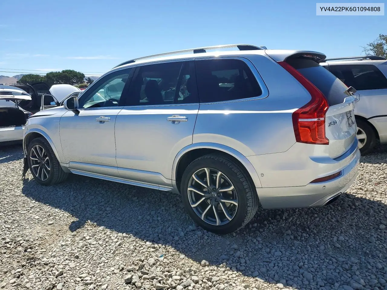 2016 Volvo Xc90 T6 VIN: YV4A22PK6G1094808 Lot: 56700786