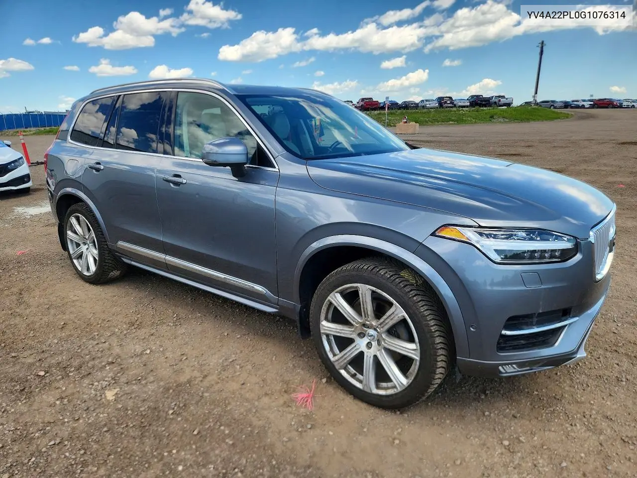 2016 Volvo Xc90 T6 VIN: YV4A22PL0G1076314 Lot: 59714966