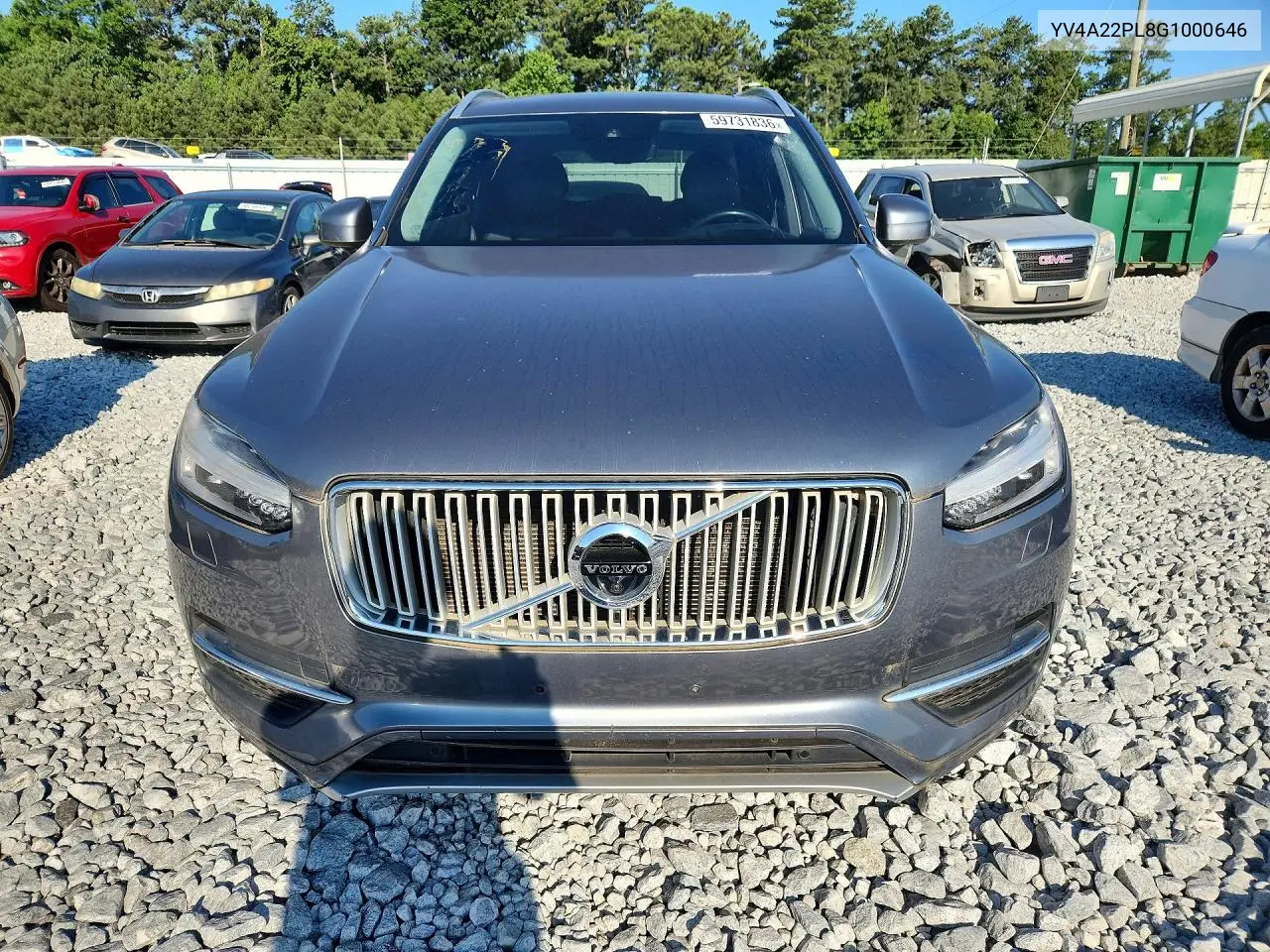 2016 Volvo Xc90 T6 VIN: YV4A22PL8G1000646 Lot: 59731836