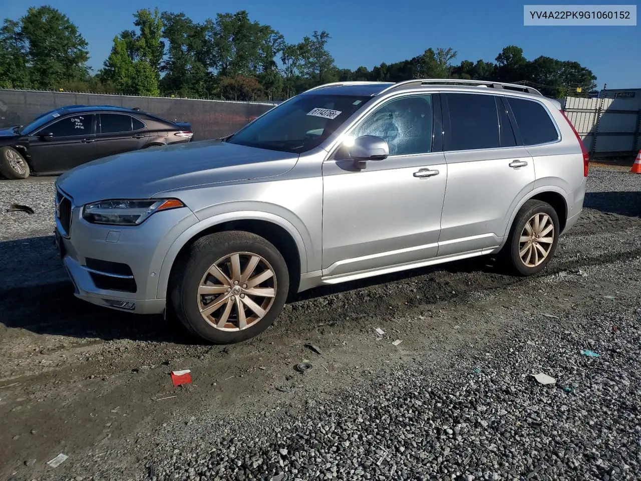 2016 Volvo Xc90 T6 VIN: YV4A22PK9G1060152 Lot: 61143766