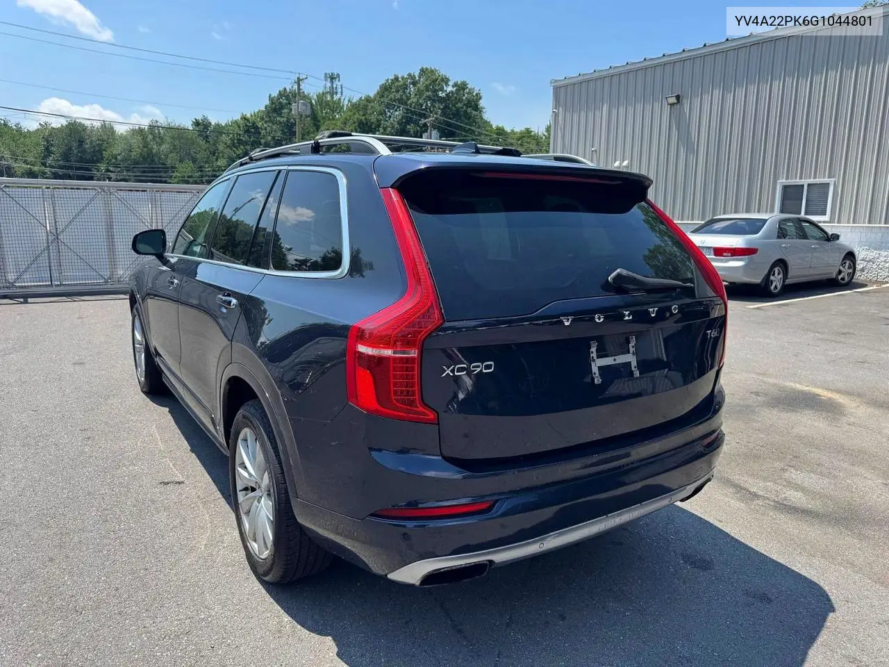 2016 Volvo Xc90 T6 VIN: YV4A22PK6G1044801 Lot: 61323396
