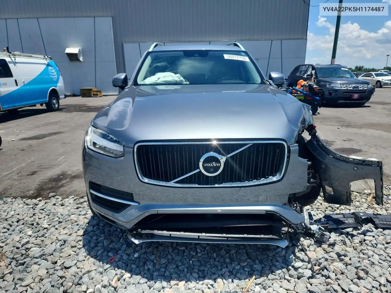 2017 Volvo Xc90 T6 VIN: YV4A22PK5H1174487 Lot: 60072736