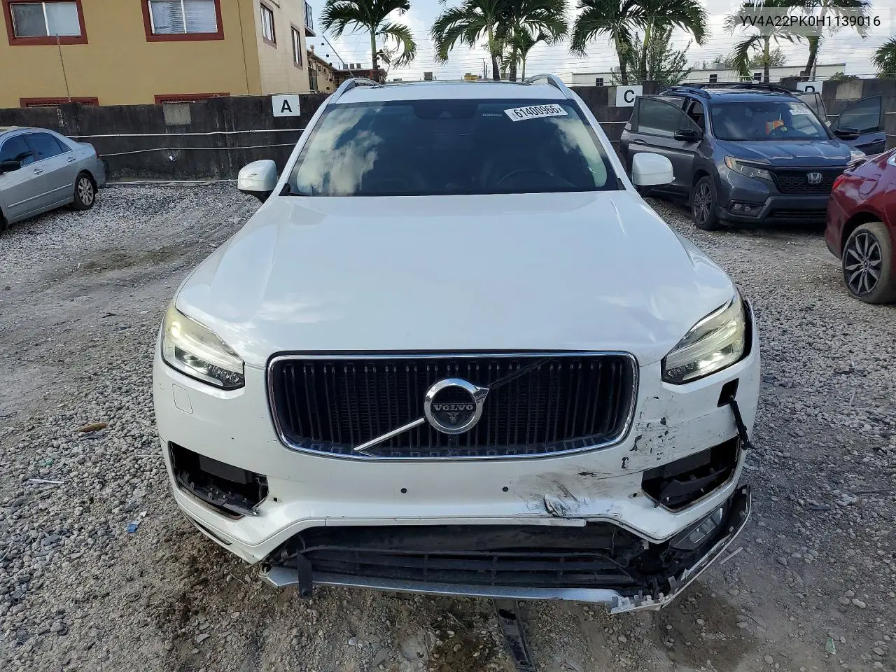 2017 Volvo Xc90 T6 VIN: YV4A22PK0H1139016 Lot: 61400966
