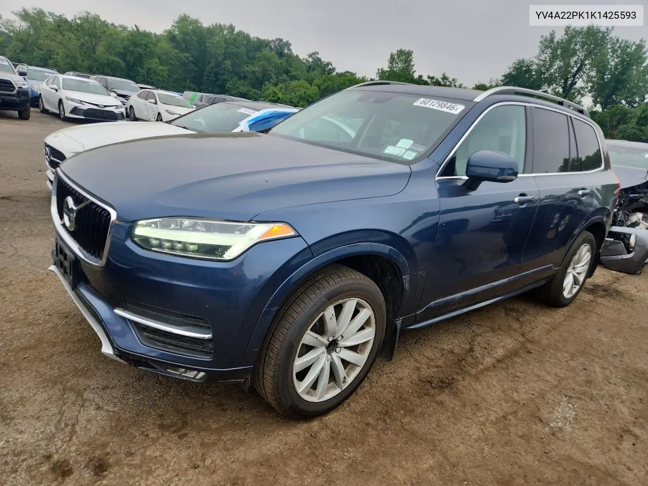 2019 Volvo Xc90 T6 Momentum VIN: YV4A22PK1K1425593 Lot: 60129846