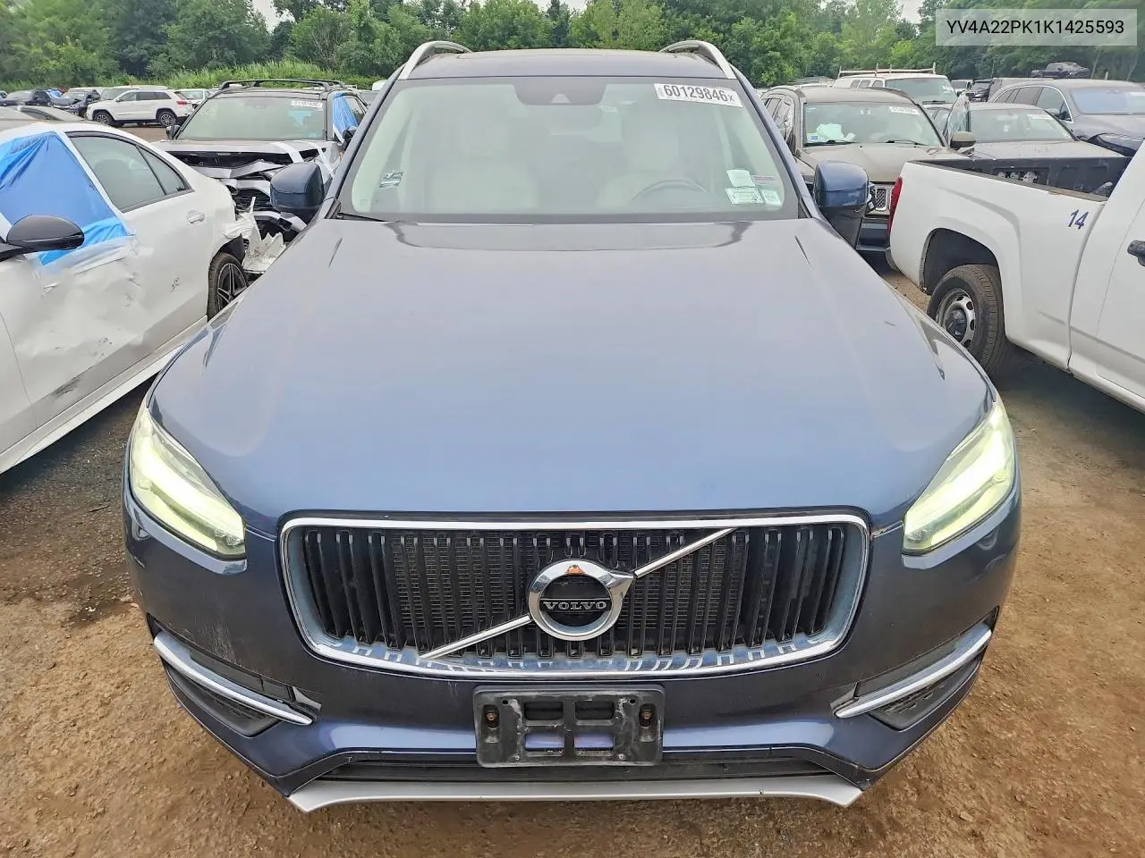 2019 Volvo Xc90 T6 Momentum VIN: YV4A22PK1K1425593 Lot: 60129846