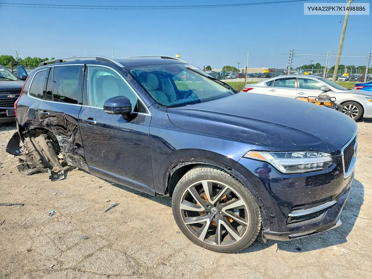 2019 Volvo Xc90 T6 Momentum VIN: YV4A22PK7K1498886 Lot: 60681966
