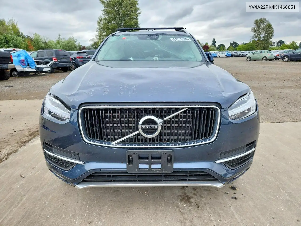 2019 Volvo Xc90 T6 Momentum VIN: YV4A22PK4K1466851 Lot: 61218686