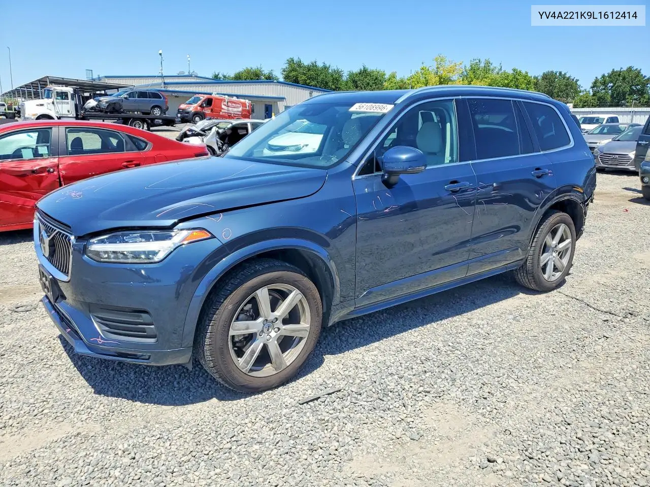 2020 Volvo Xc90 T6 Momentum VIN: YV4A221K9L1612414 Lot: 56108996