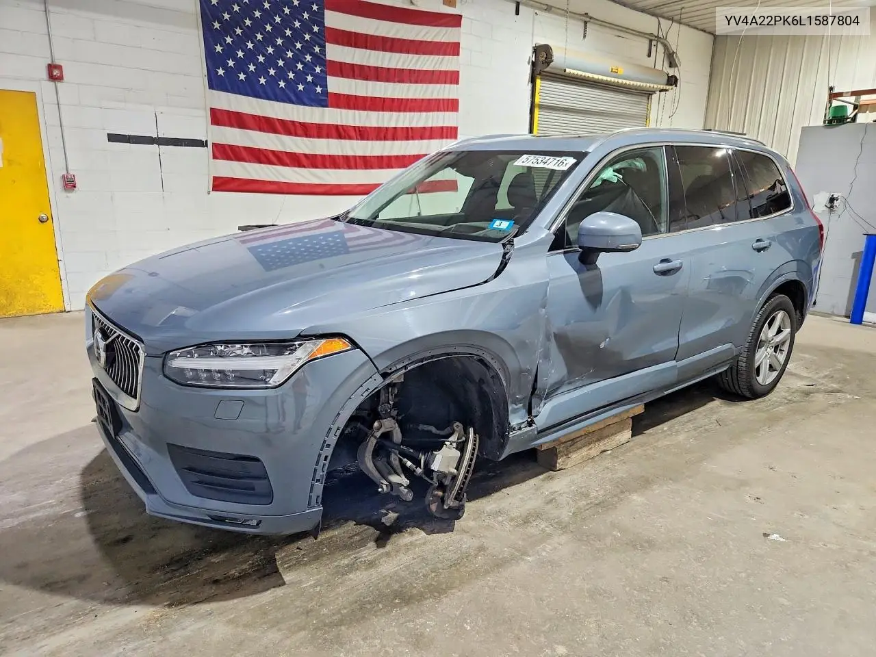 2020 Volvo Xc90 T6 Momentum VIN: YV4A22PK6L1587804 Lot: 57534716