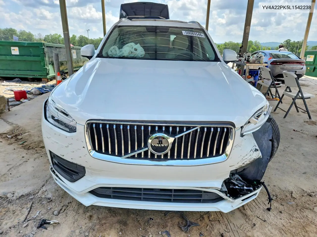 2020 Volvo Xc90 T6 Momentum VIN: YV4A22PK5L1542238 Lot: 59085546