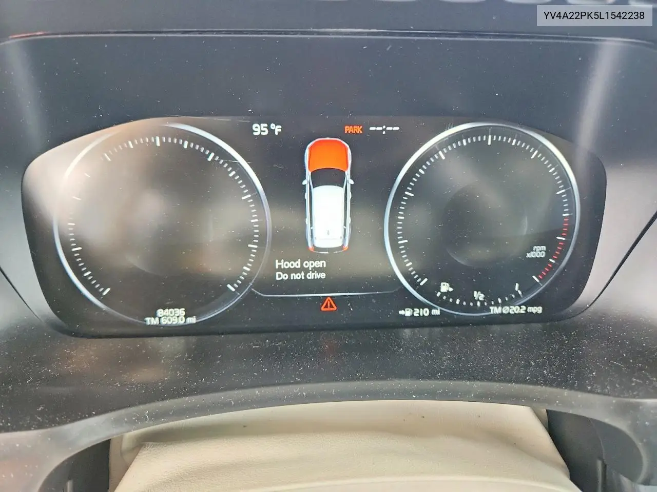2020 Volvo Xc90 T6 Momentum VIN: YV4A22PK5L1542238 Lot: 59085546