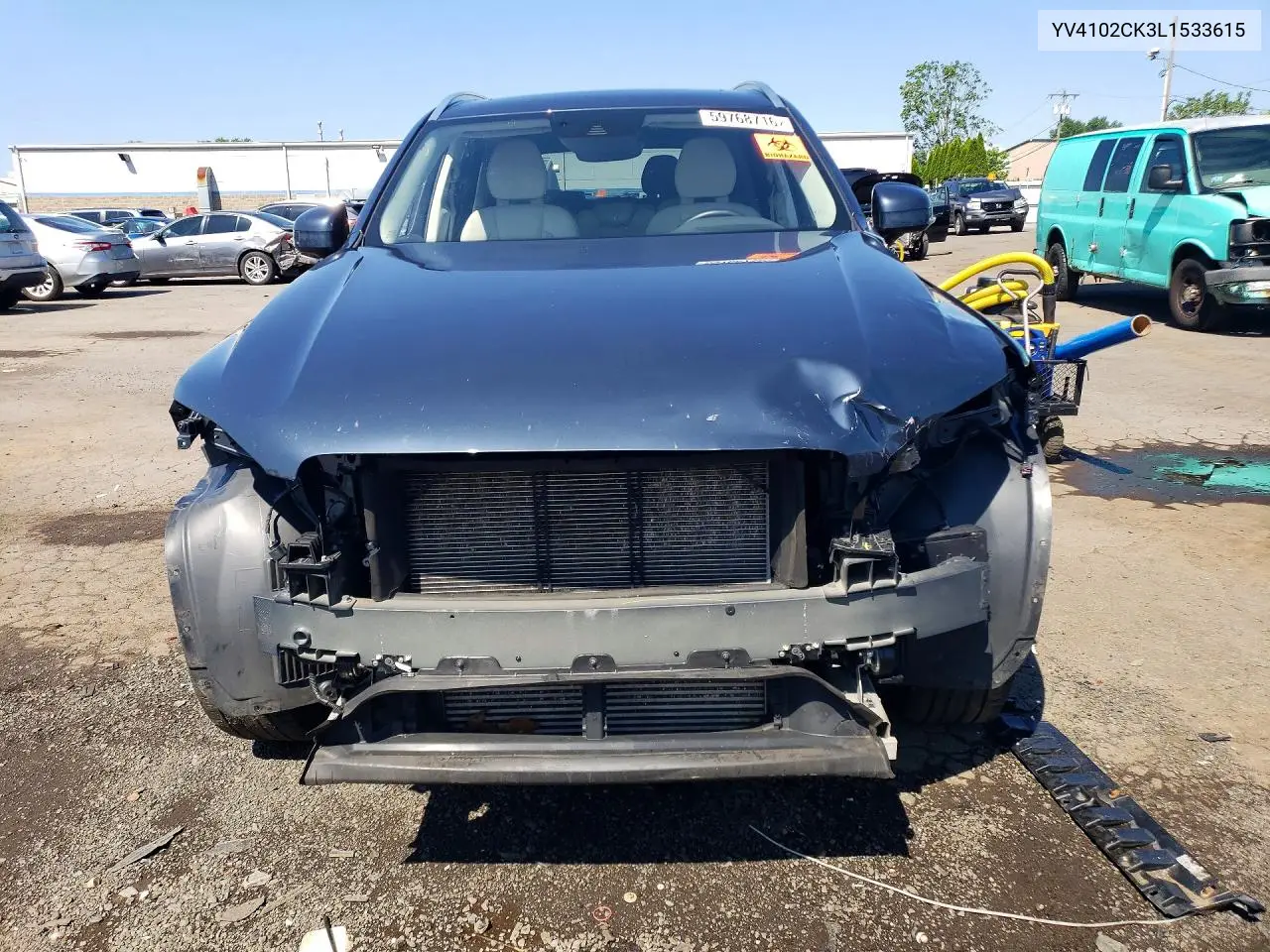 2020 Volvo Xc90 T5 Momentum VIN: YV4102CK3L1533615 Lot: 59768716