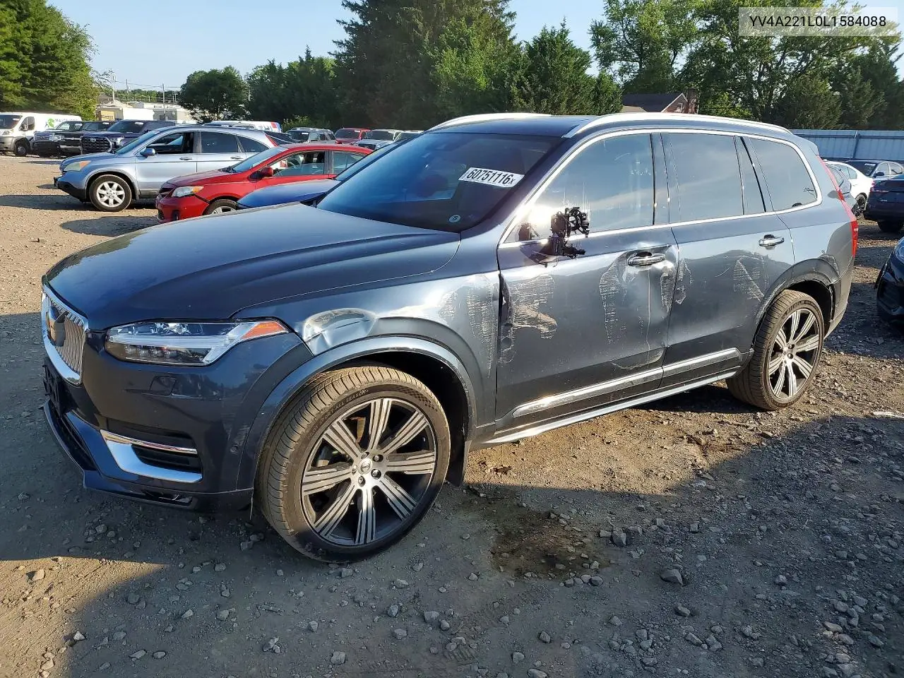 2020 Volvo Xc90 T6 Inscription VIN: YV4A221L0L1584088 Lot: 60751116