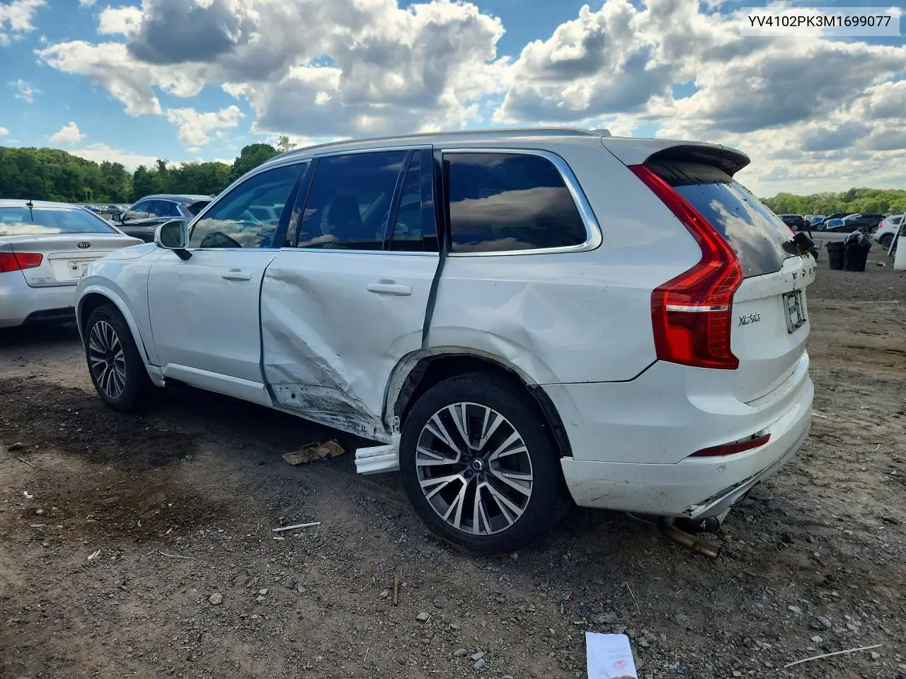 2021 Volvo Xc90 T5 Momentum VIN: YV4102PK3M1699077 Lot: 57376246