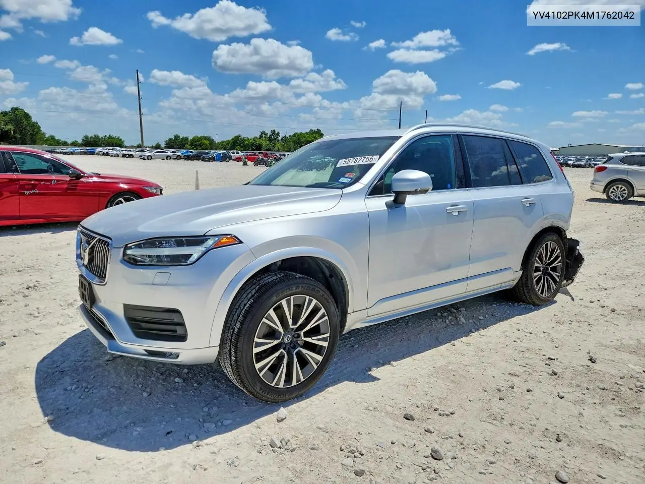 2021 Volvo Xc90 T5 Momentum VIN: YV4102PK4M1762042 Lot: 58782756