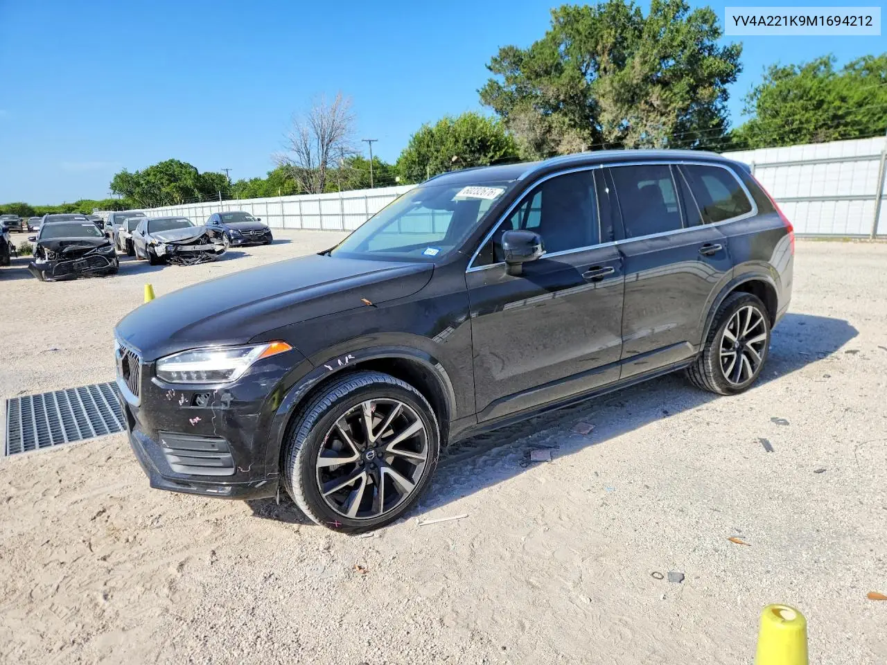 2021 Volvo Xc90 T6 Momentum VIN: YV4A221K9M1694212 Lot: 60232676