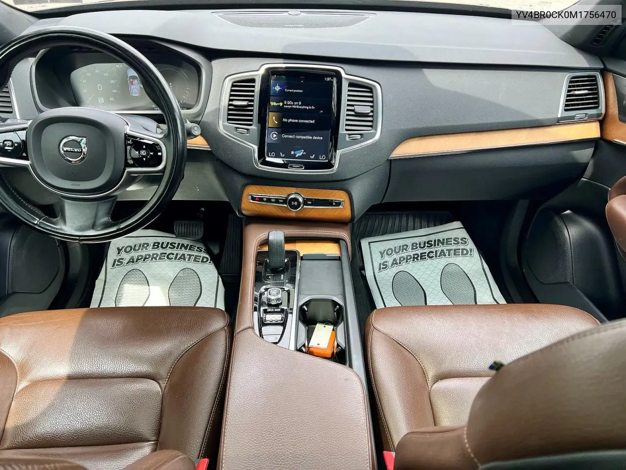 2021 Volvo Xc90 Recharge Plug-In Hybrid T8 Inscription Expression 7 Passenger VIN: YV4BR0CK0M1756470 Lot: 60412726