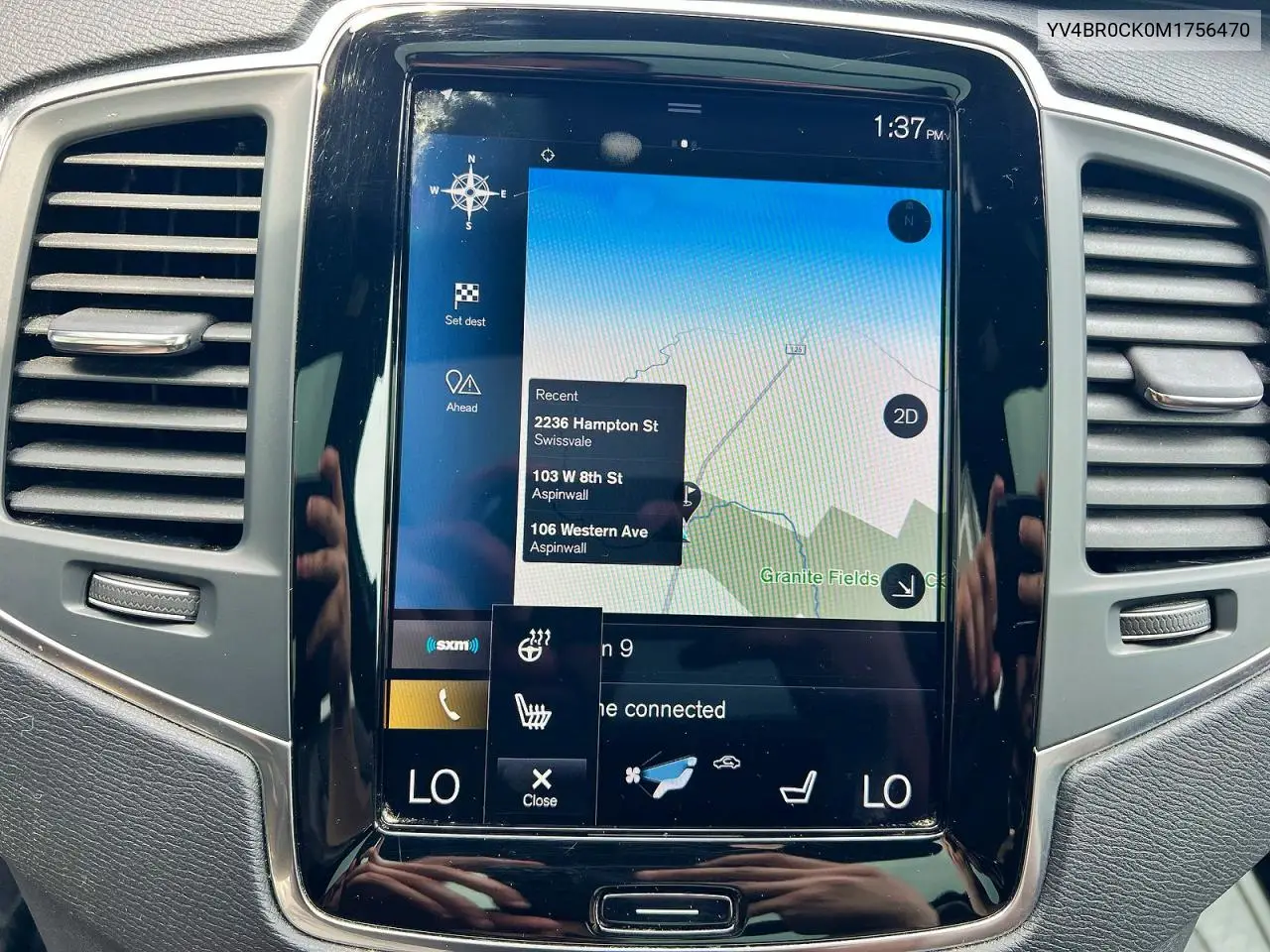 2021 Volvo Xc90 Recharge Plug-In Hybrid T8 Inscription Expression 7 Passenger VIN: YV4BR0CK0M1756470 Lot: 60412726