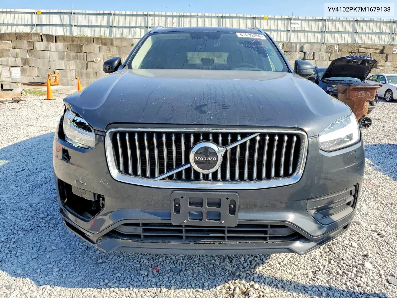 2021 Volvo Xc90 T5 Momentum VIN: YV4102PK7M1679138 Lot: 61009986