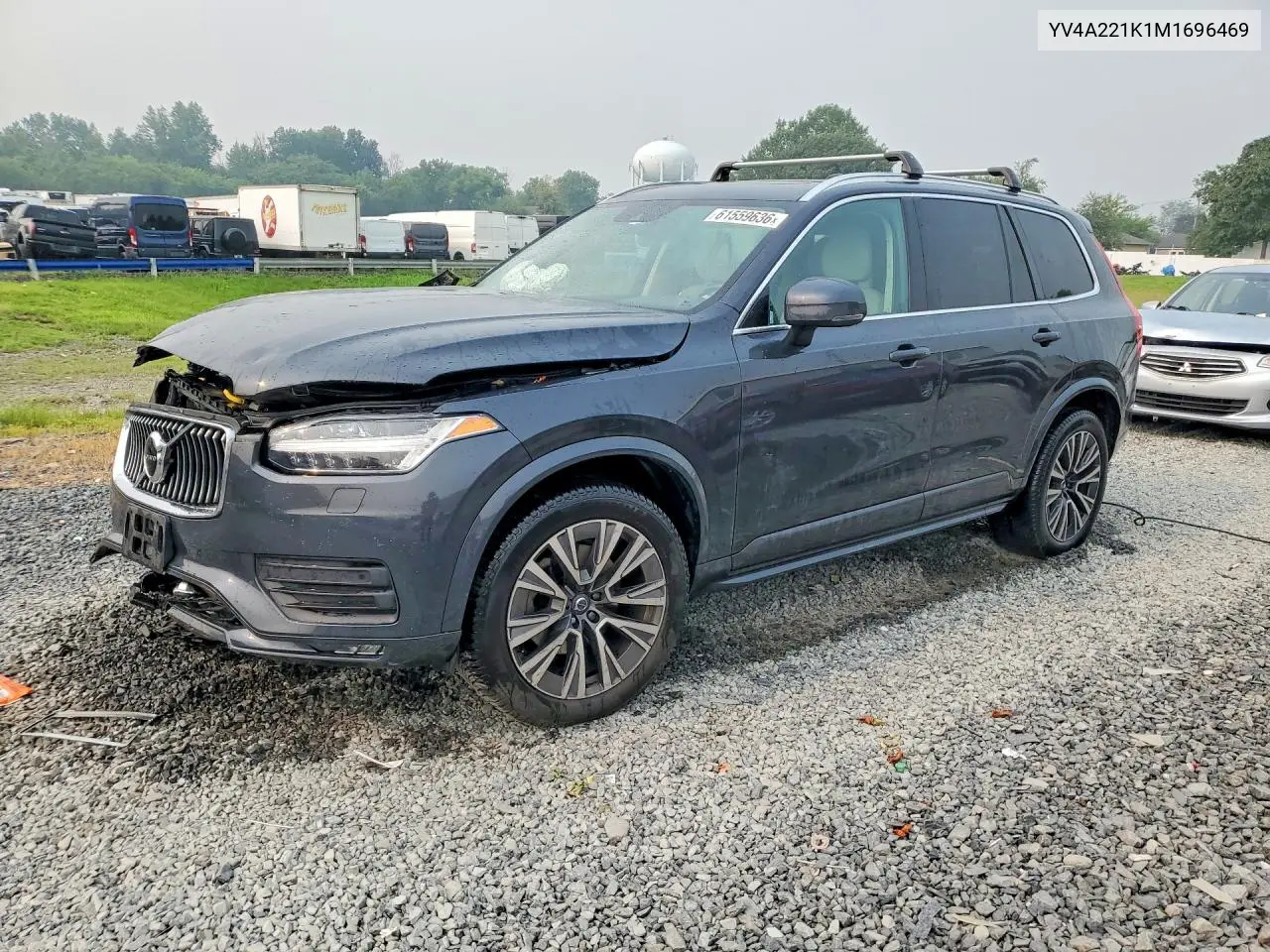 2021 Volvo Xc90 T6 Momentum VIN: YV4A221K1M1696469 Lot: 61559636