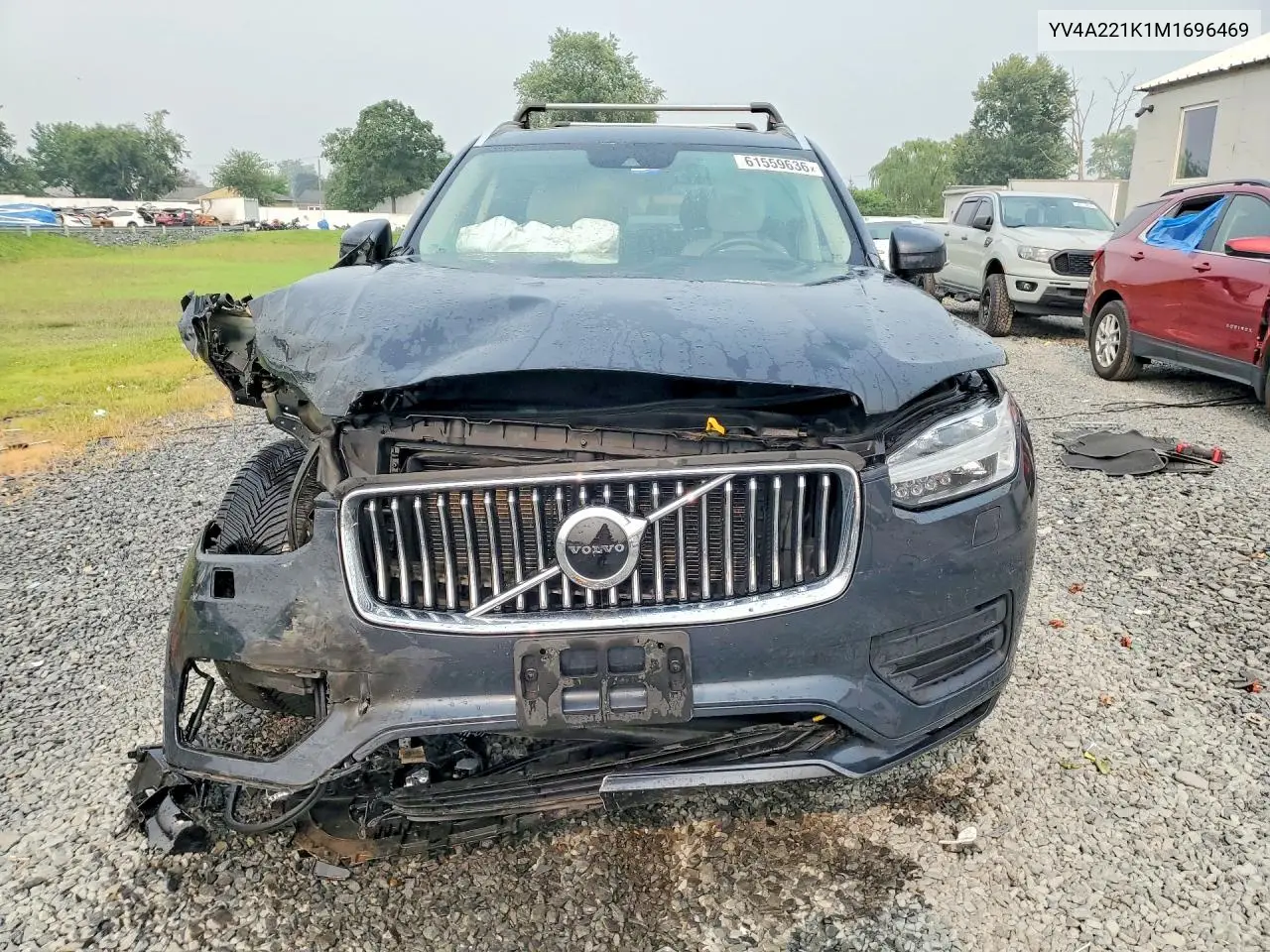2021 Volvo Xc90 T6 Momentum VIN: YV4A221K1M1696469 Lot: 61559636