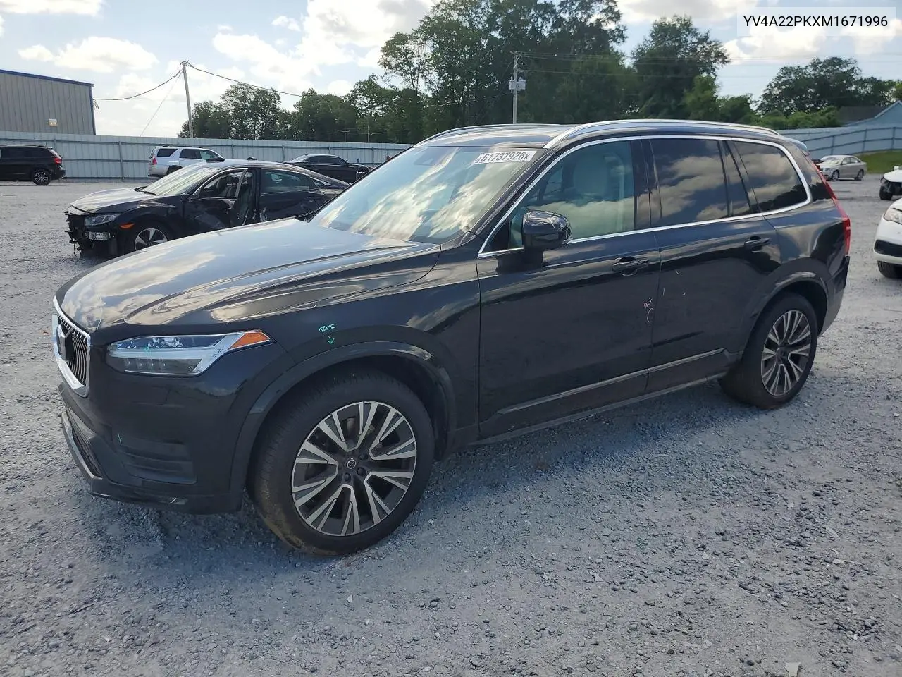 2021 Volvo Xc90 T6 Momentum VIN: YV4A22PKXM1671996 Lot: 61737926