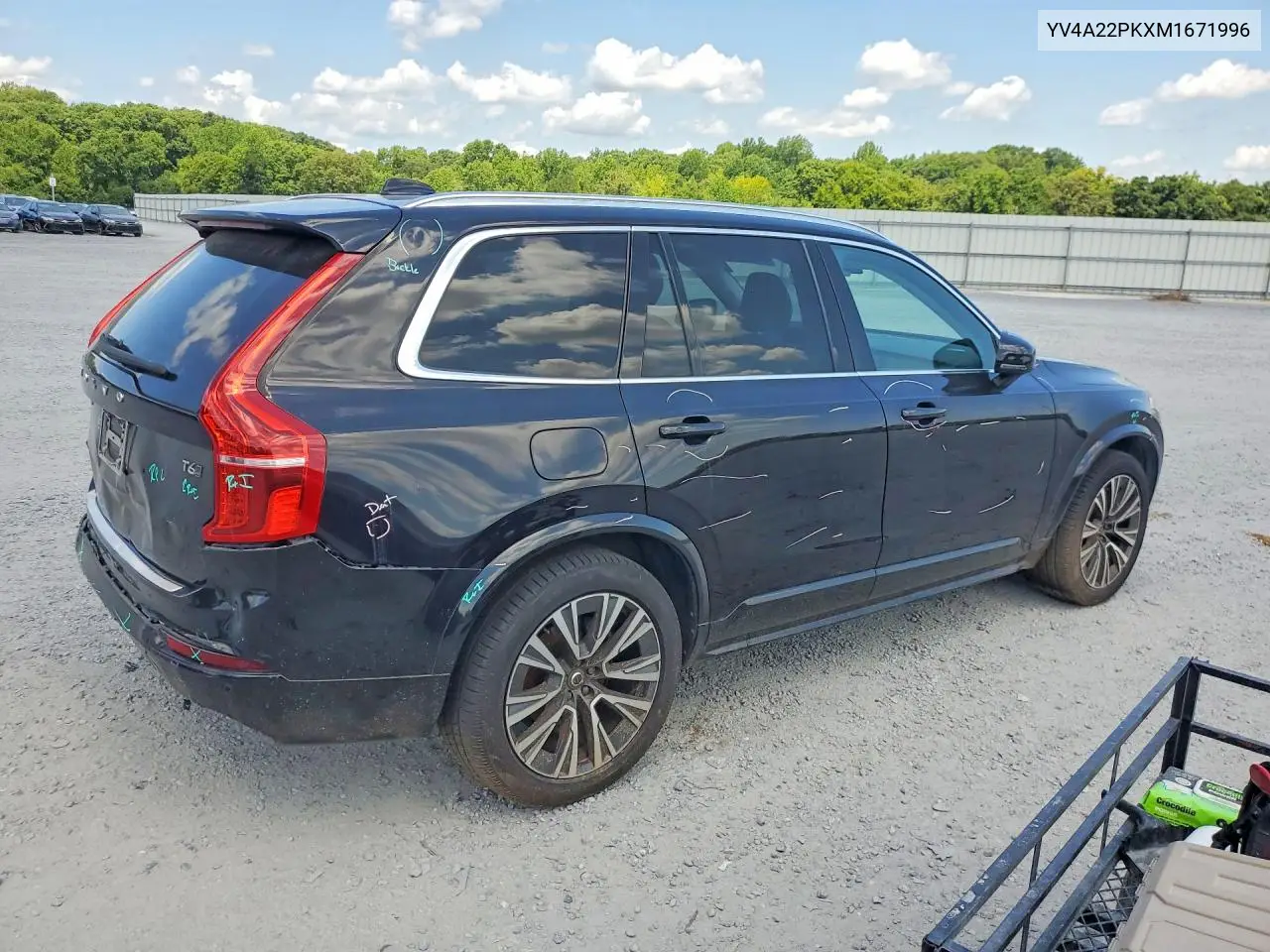 2021 Volvo Xc90 T6 Momentum VIN: YV4A22PKXM1671996 Lot: 61737926