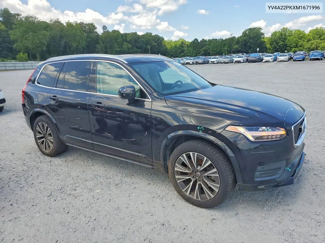 2021 Volvo Xc90 T6 Momentum VIN: YV4A22PKXM1671996 Lot: 61737926