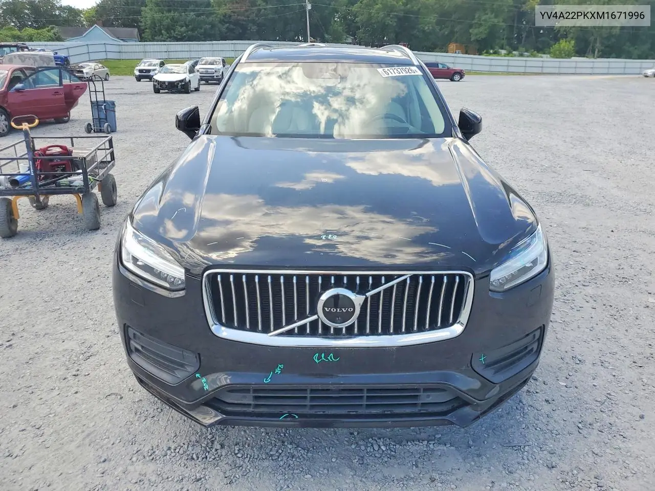 2021 Volvo Xc90 T6 Momentum VIN: YV4A22PKXM1671996 Lot: 61737926