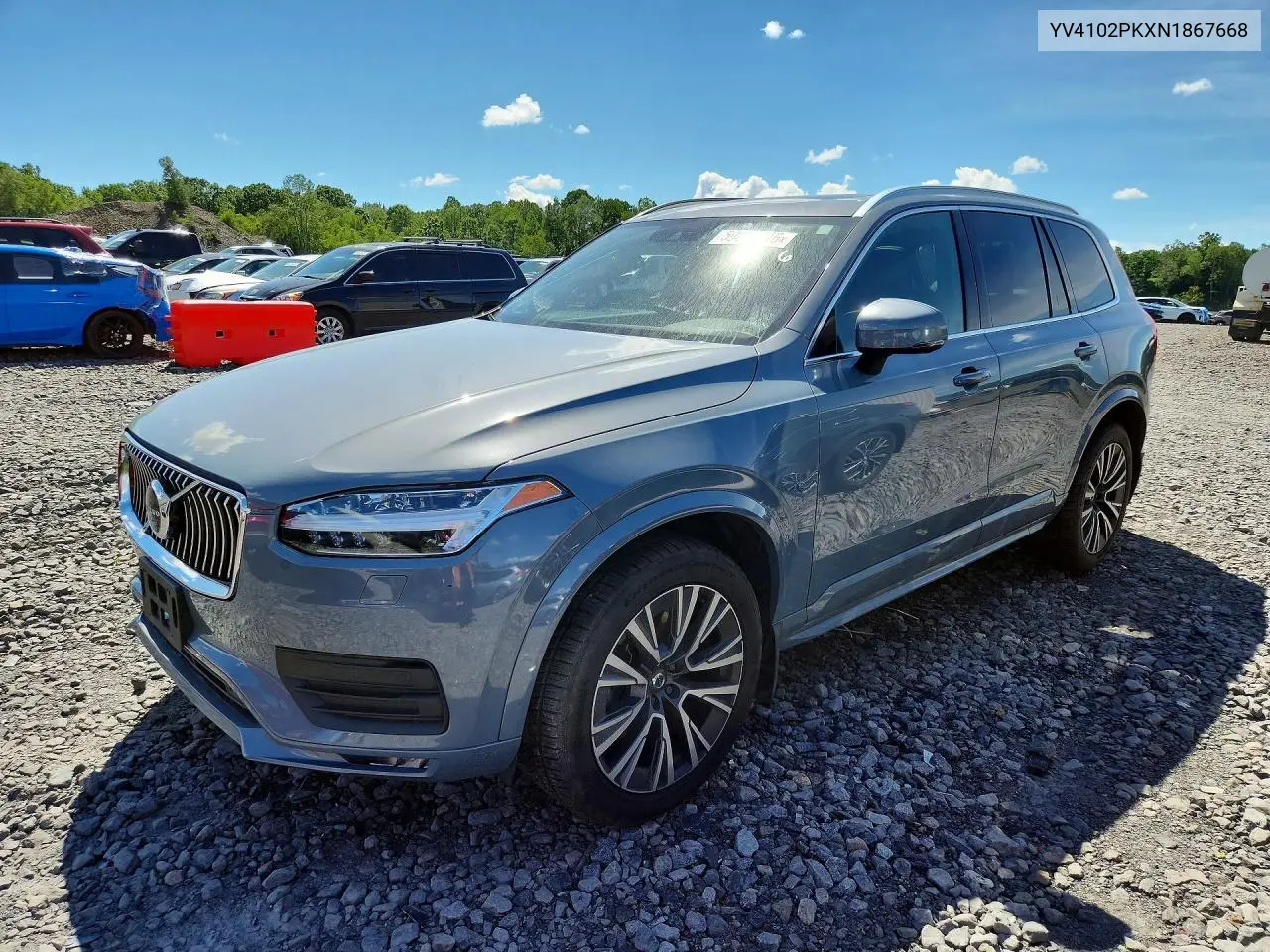 2022 Volvo Xc90 T5 Momentum VIN: YV4102PKXN1867668 Lot: 59858516