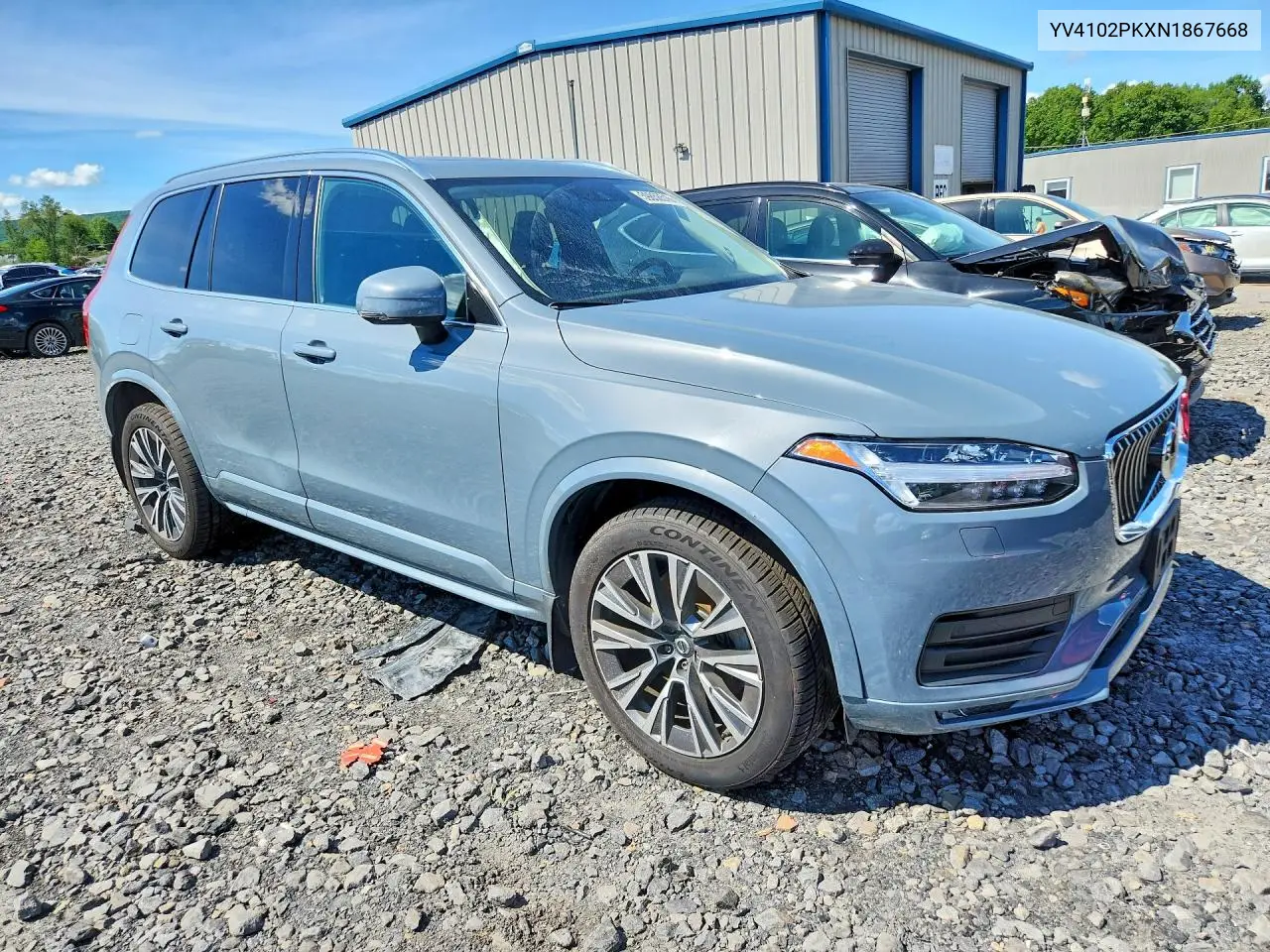 2022 Volvo Xc90 T5 Momentum VIN: YV4102PKXN1867668 Lot: 59858516
