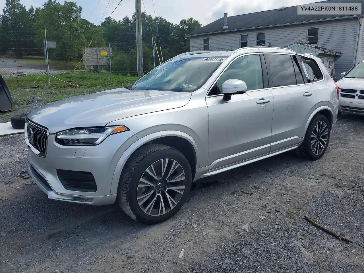 2022 Volvo Xc90 T6 Momentum VIN: YV4A22PK0N1811488 Lot: 60558846