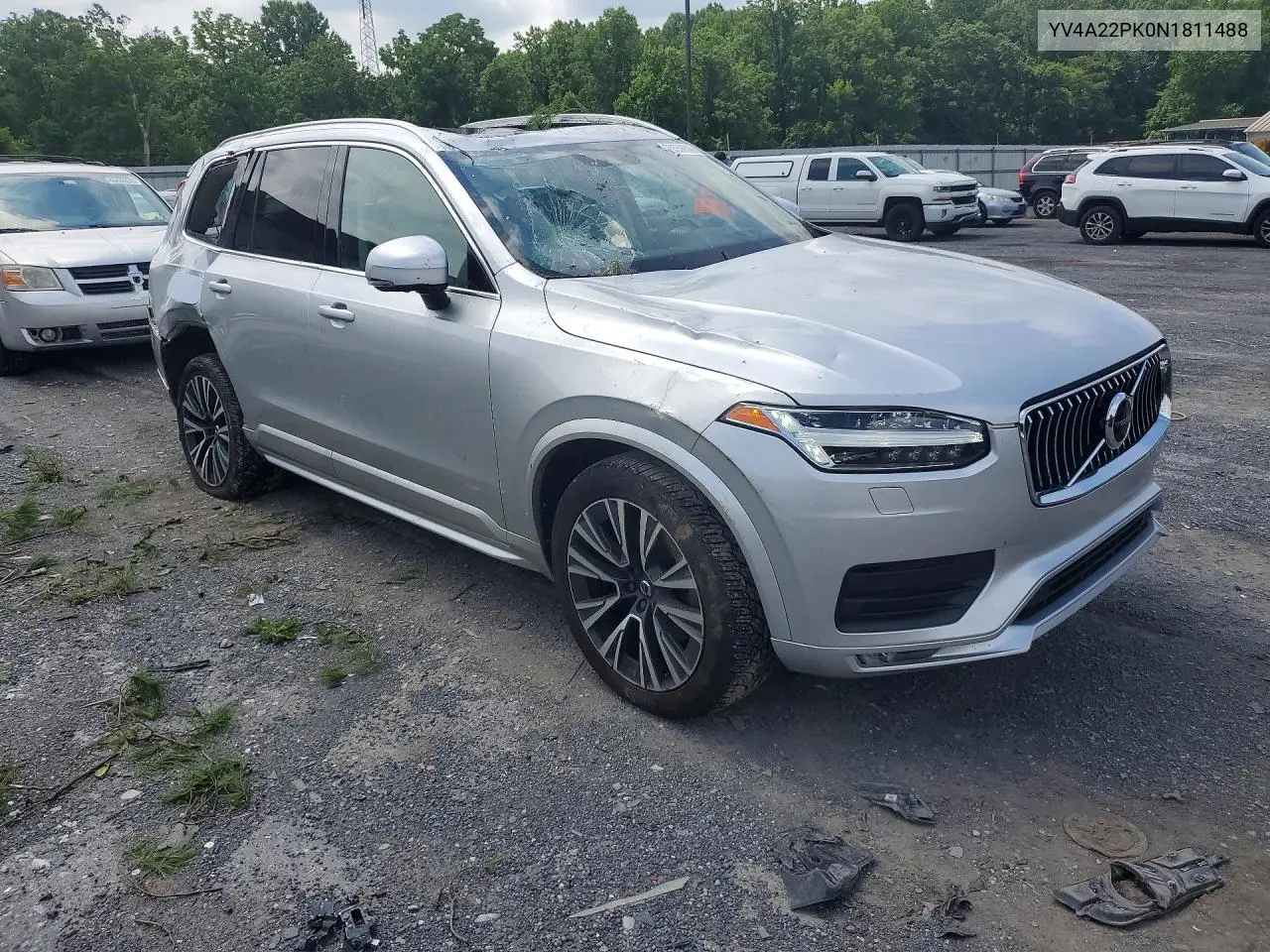 2022 Volvo Xc90 T6 Momentum VIN: YV4A22PK0N1811488 Lot: 60558846