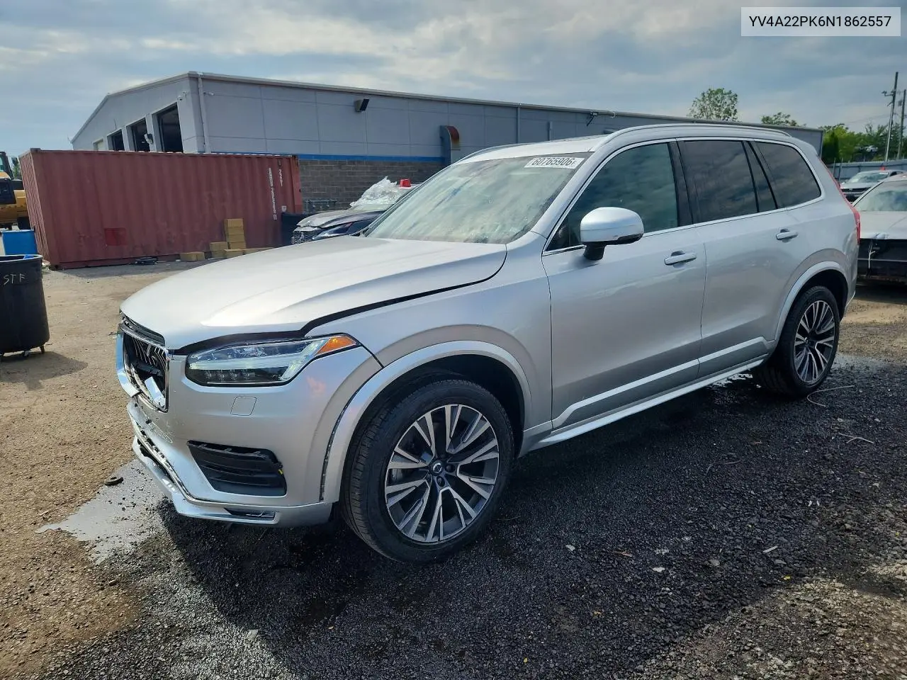 2022 Volvo Xc90 T6 Momentum VIN: YV4A22PK6N1862557 Lot: 60765906