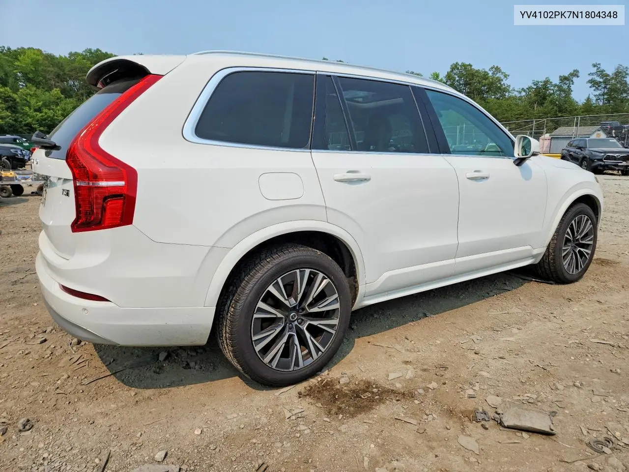 2022 Volvo Xc90 T5 Momentum VIN: YV4102PK7N1804348 Lot: 61124366