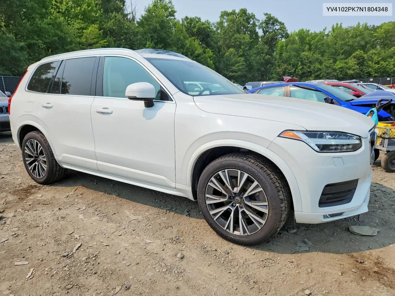2022 Volvo Xc90 T5 Momentum VIN: YV4102PK7N1804348 Lot: 61124366