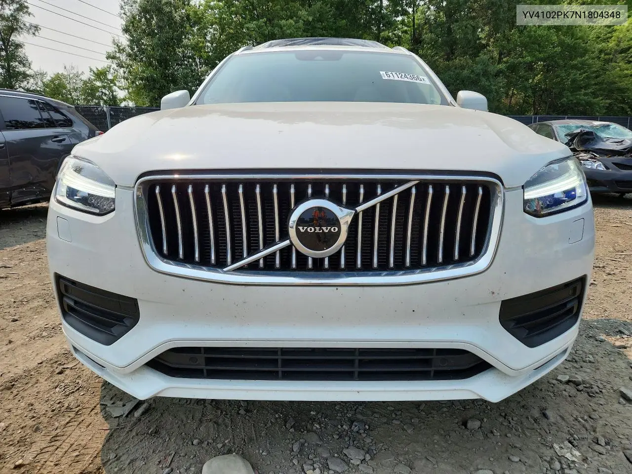 2022 Volvo Xc90 T5 Momentum VIN: YV4102PK7N1804348 Lot: 61124366