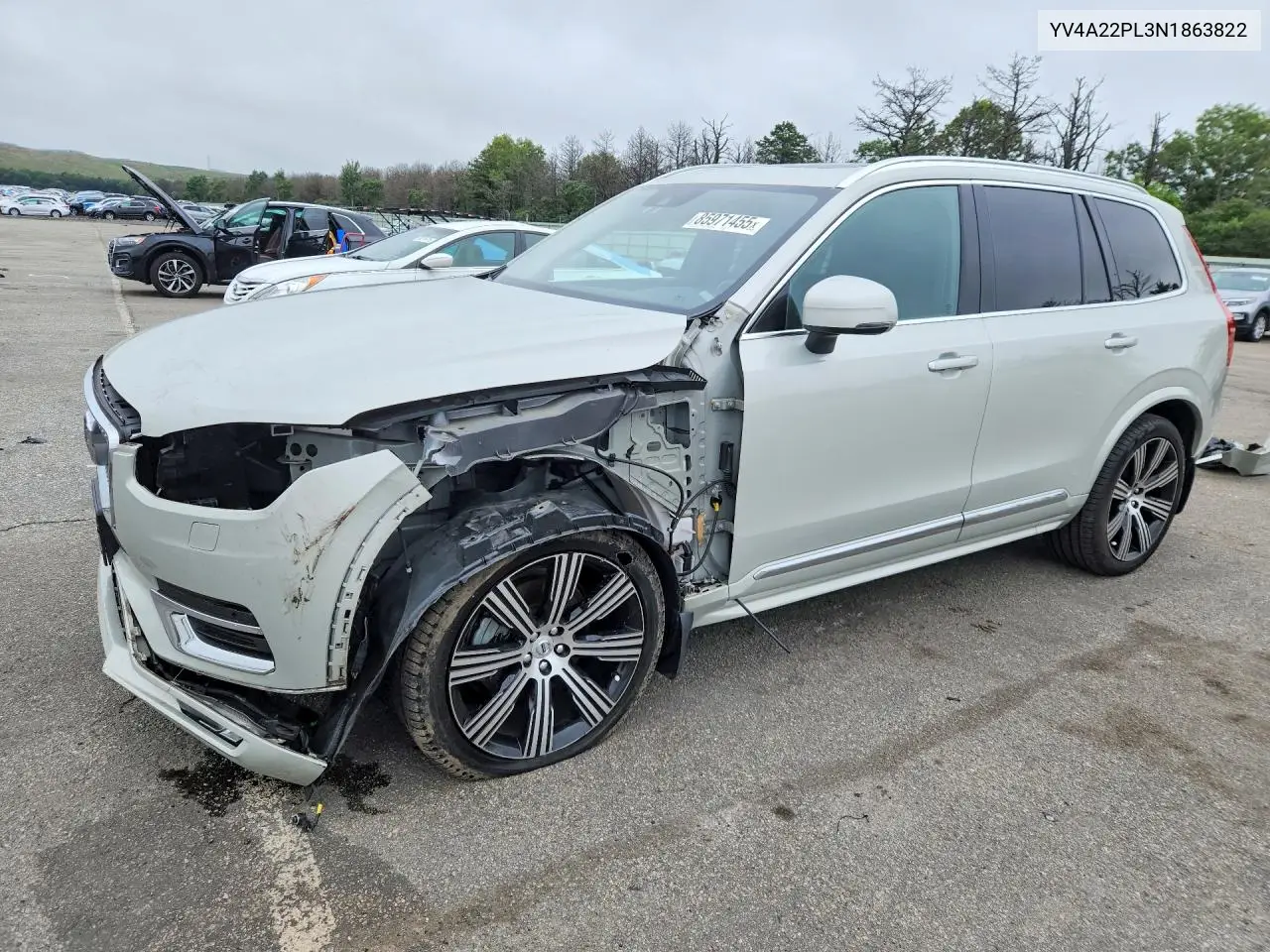 2022 Volvo Xc90 T6 Inscription VIN: YV4A22PL3N1863822 Lot: 85971455