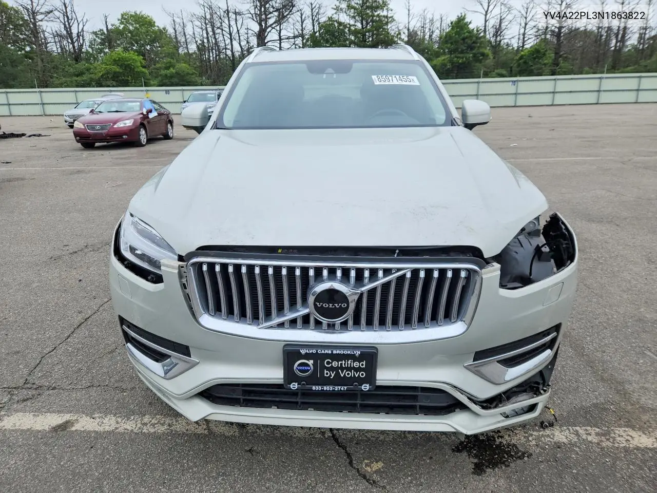 2022 Volvo Xc90 T6 Inscription VIN: YV4A22PL3N1863822 Lot: 85971455