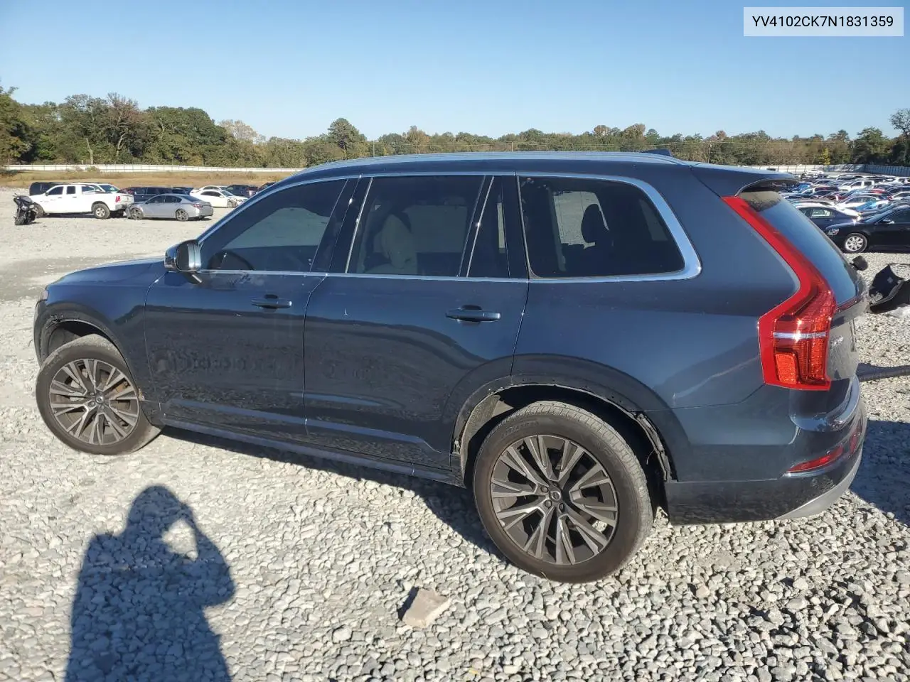 YV4102CK7N1831359 2022 Volvo Xc90 T5 Momentum