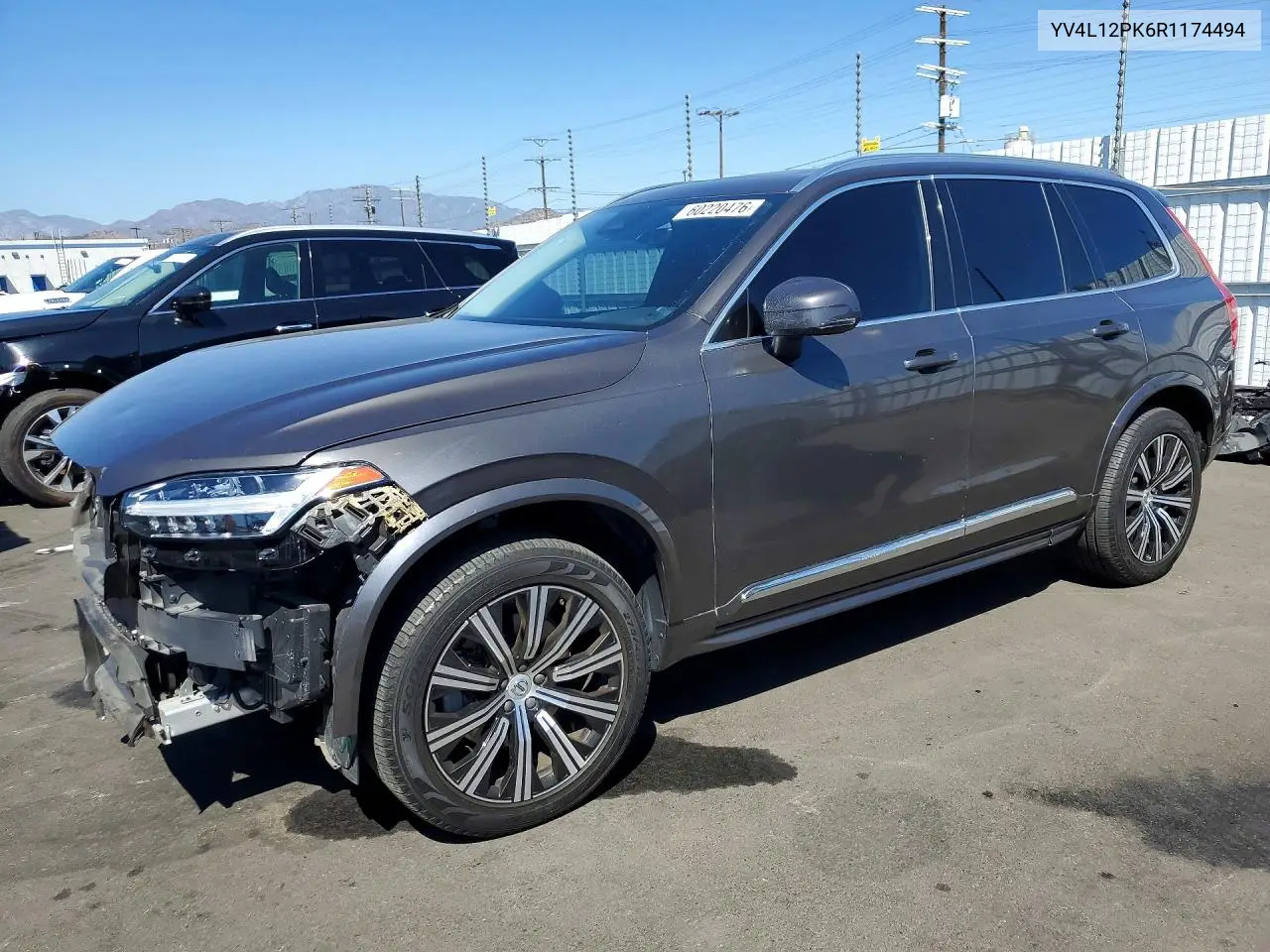 2024 Volvo Xc90 Core VIN: YV4L12PK6R1174494 Lot: 60220476