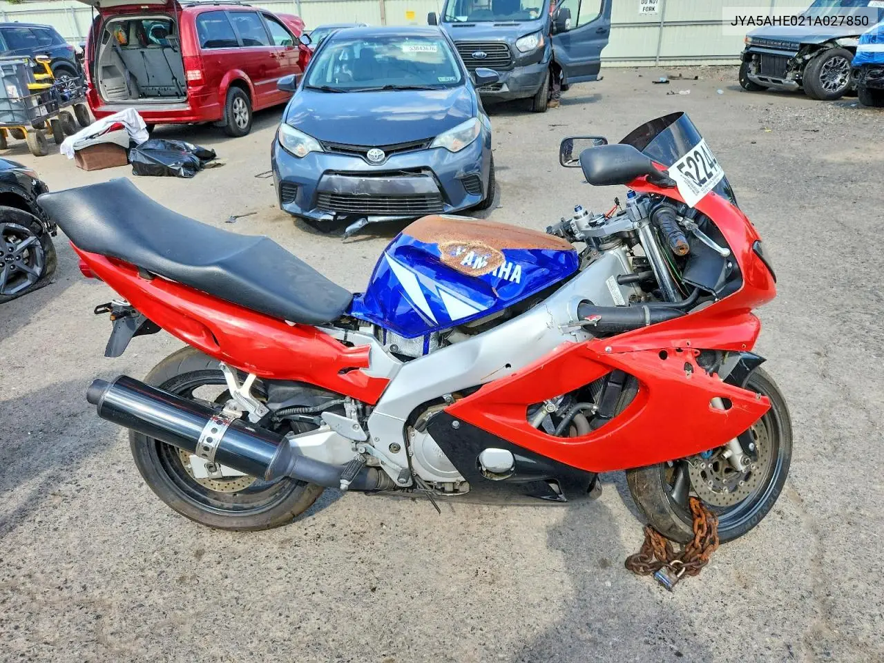 2001 Yamaha Yzf600 R VIN: JYA5AHE021A027850 Lot: 52244906
