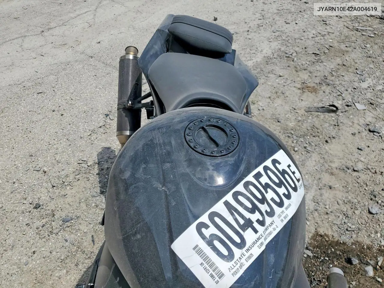 2002 Yamaha Yzfr1 VIN: JYARN10E42A004619 Lot: 60499596