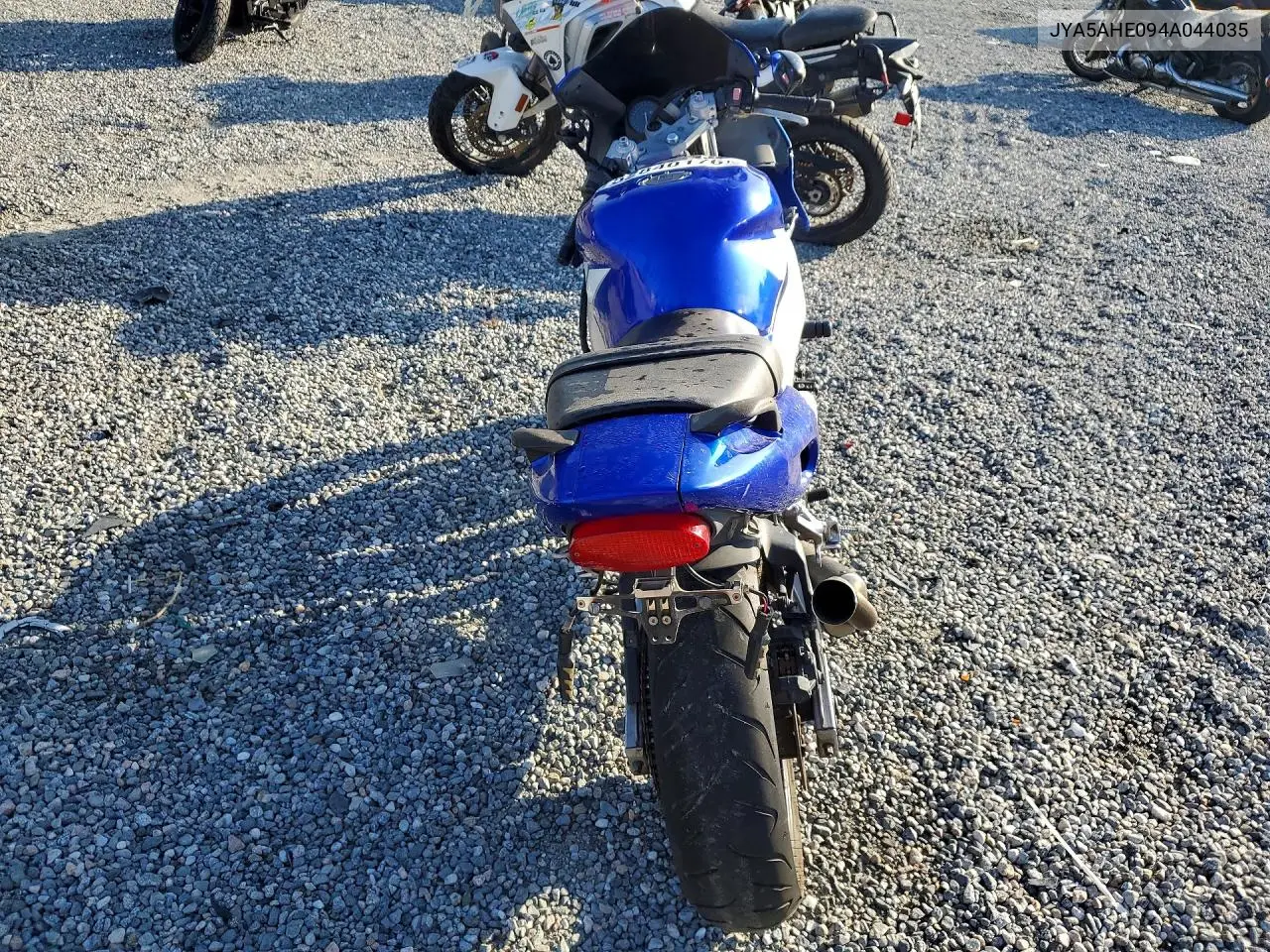 2004 Yamaha Yzf600 R VIN: JYA5AHE094A044035 Lot: 52840176