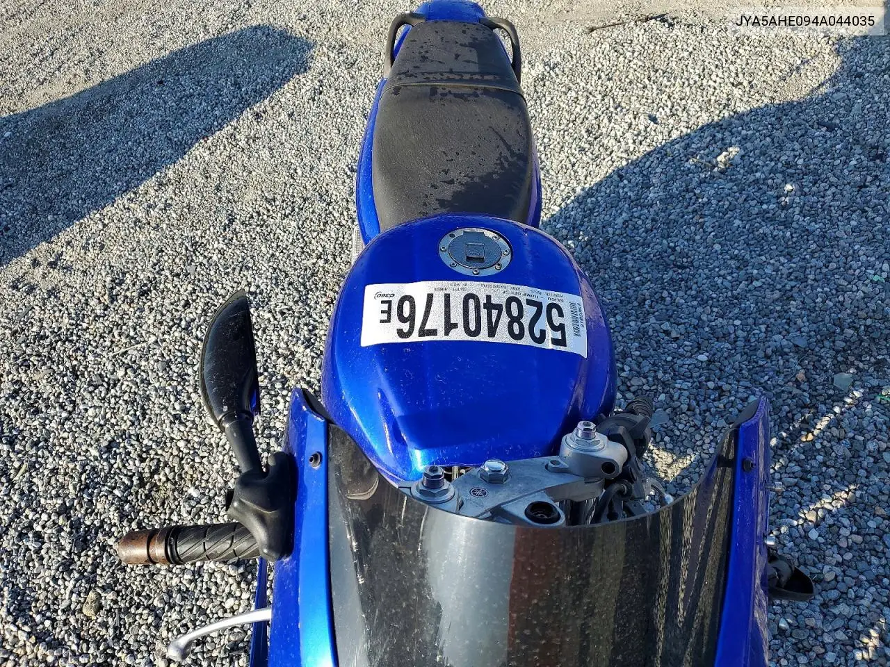 2004 Yamaha Yzf600 R VIN: JYA5AHE094A044035 Lot: 52840176