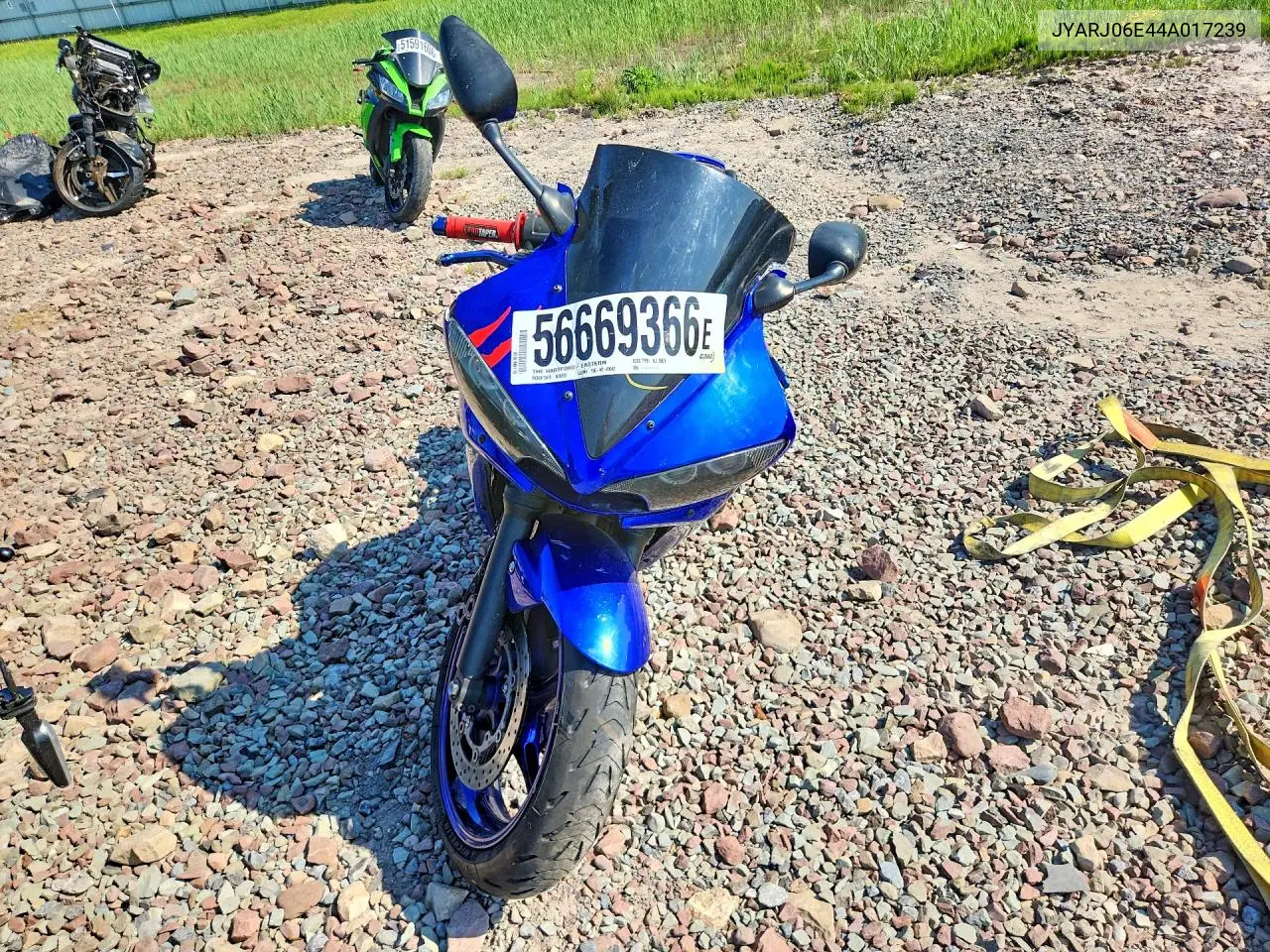 2004 Yamaha Yzf-R6L VIN: JYARJ06E44A017239 Lot: 56669366